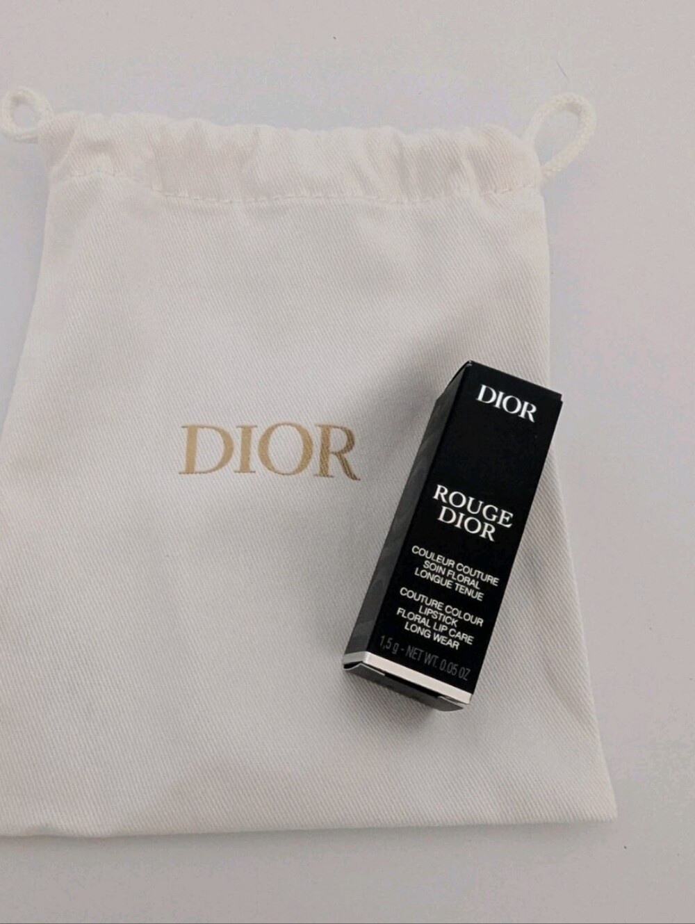 Dior Rouge Lipstick 100 Nude Look Velvet Matte Nude Mini Travel 1.5g New